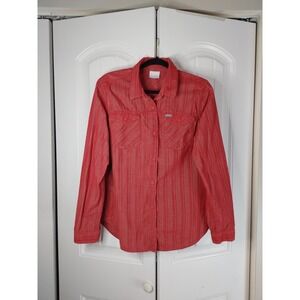 Columbia Times Two Corduroy Plaid Long Sleeve Shacked Women's  XL Pockets